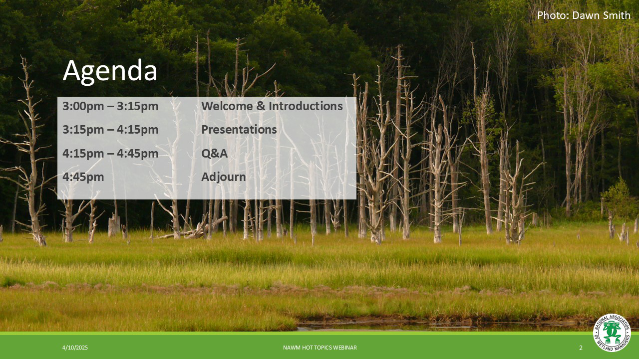 Part 2: Presenters: •	Greg DeYoung, Westervelt Ecological Services; Steven Martin, Mitigation Specialist, PWS; and Eric Olsen, Gunster