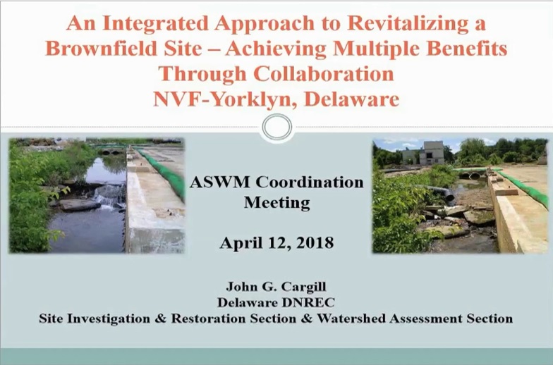 Hot Topics 2018 Annual Meeting - John Cargill, Delaware Department of Natural Resources and Environmental Control